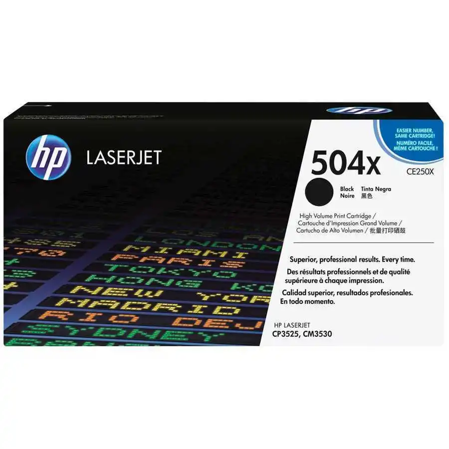 Hp 504X-CE250X Orjinal Siyah Toner