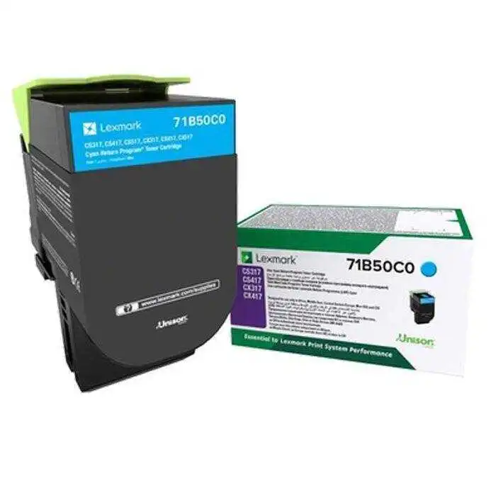 Lexmark CS317/CX317-71B50C0 Mavi Orjinal Toner