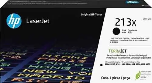 Hp 213X-W2130X Siyah Orijinal Toner Yüksek Kapasiteli
