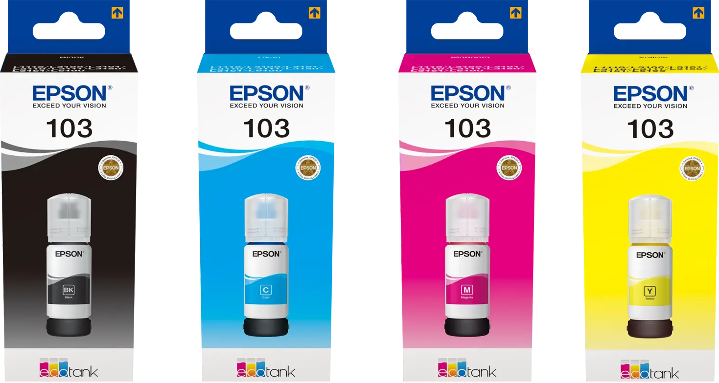 Epson 103 EcoTank Orijinal Mürekkep Seti