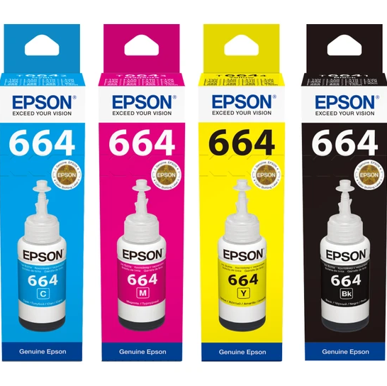 Epson 664 Serisi 4lü Mürekkep Seti