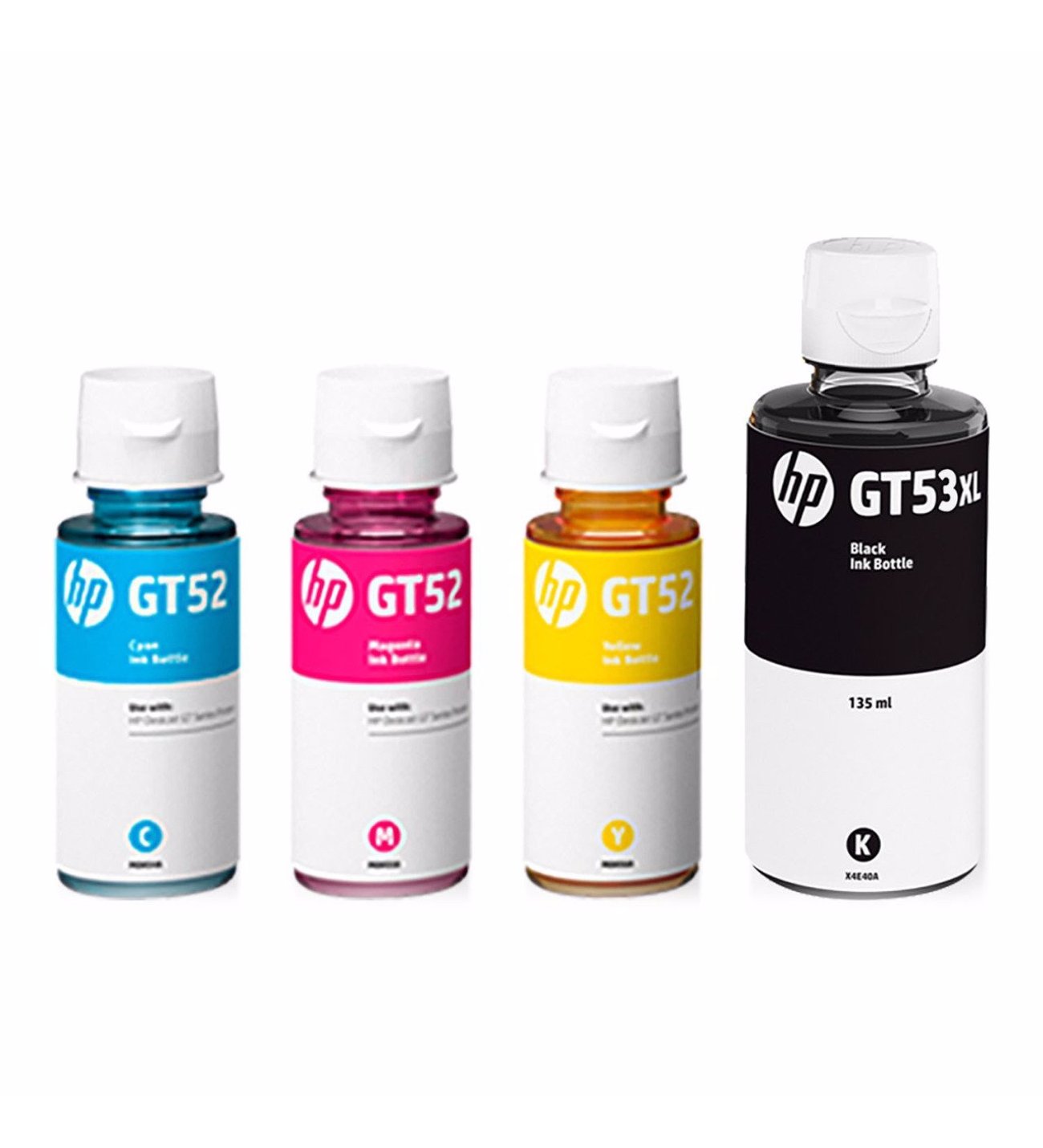 HP GT53XL -52 4 RENK ORJINAL MÜREKKEP KARTUŞU SETİ (4 ADET)