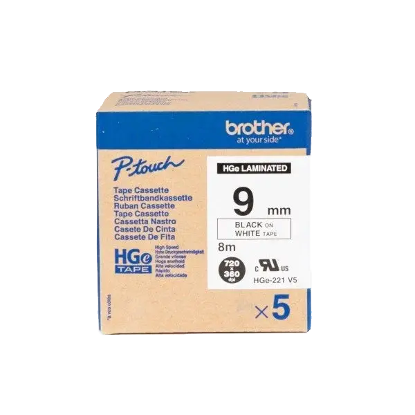 HGe-221 9mm Beyaz Siyah Yüksek Kaliteli Etiket 