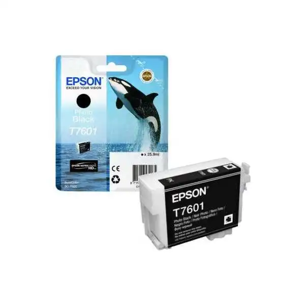 Epson T7601-C13T76014010 Foto Siyah Orjinal Kartuş