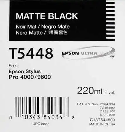 Epson T5448-C13T544800 Mat Siyah Orjinal Kartuş