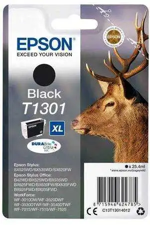 Epson T1301-C13T13014020 Siyah Orjinal Kartuş