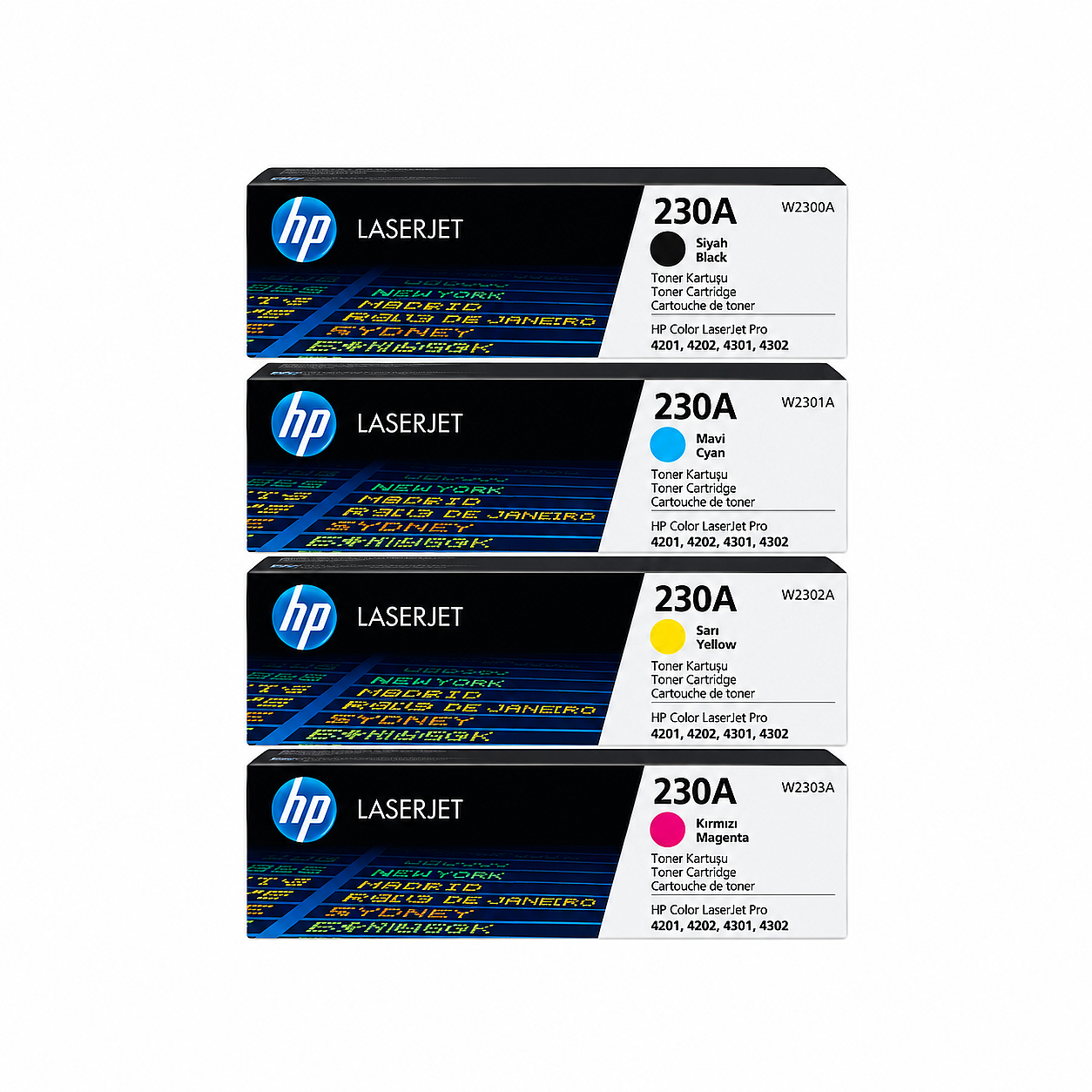 Hp 230A Orijinal Toner Takımı