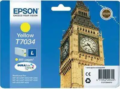Epson T7034-C13T70344010 Sarı Orjinal Kartuş