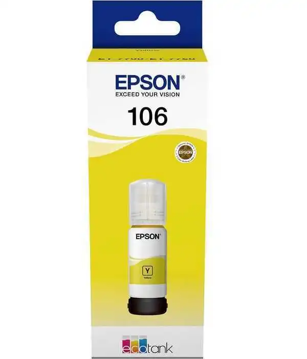 Epson 106-C13T00R440 Sarı Orijinal Mürekkep