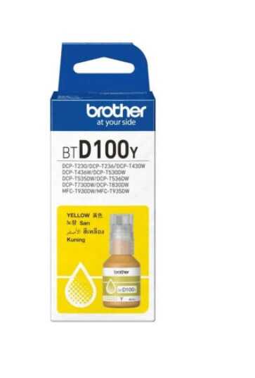 Brother BTD100Y Orijinal Ultra Yüksek Kapasiteli Sarı Mürekkep