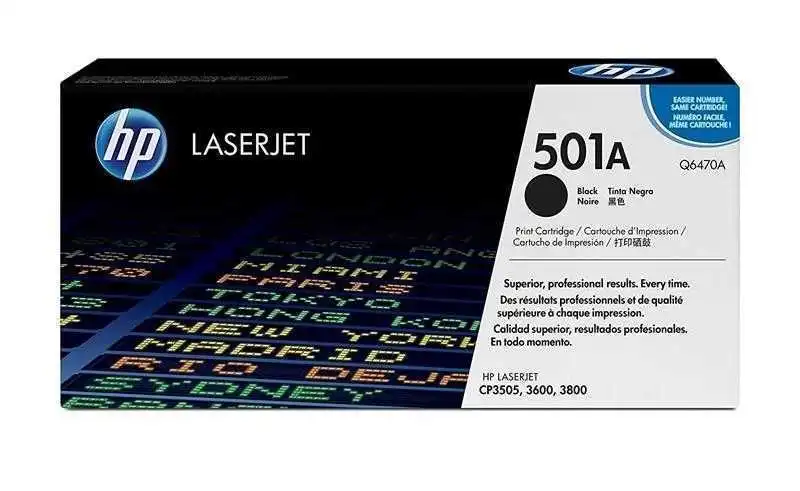 Hp 501A-Q6470A Siyah Orjinal Toner