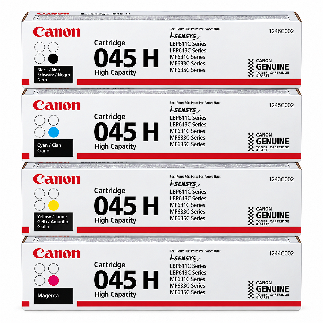 Canon CRG-045H Yüksek Kapasiteli Orijinal Toner Takımı