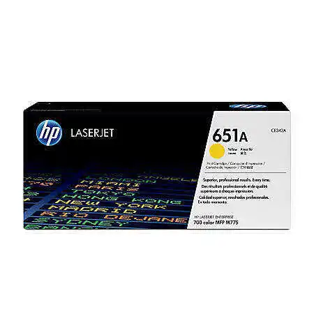 Hp 651A-CE342A Sarı Orjinal Toner