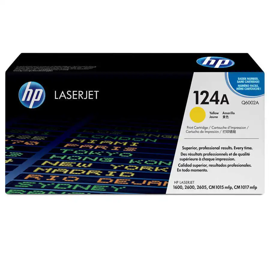 Hp 124A -Q6002A Sarı Orjinal Toner