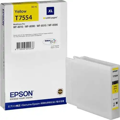 Epson T7554XL-C13T755440 Sarı Orjinal Kartuş