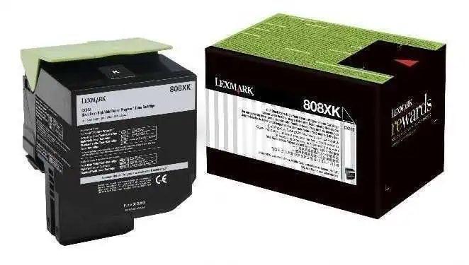 Lexmark CX510-80C8XK0 Siyah Orjinal Toner 