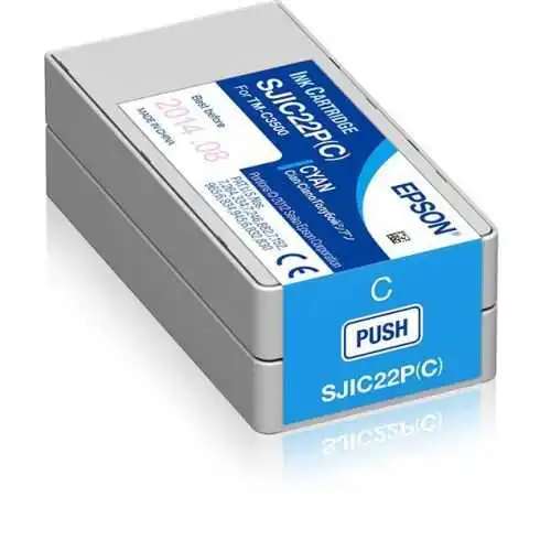 Epson SJIC22-C33S020602 Mavi Orjinal Kartuş
