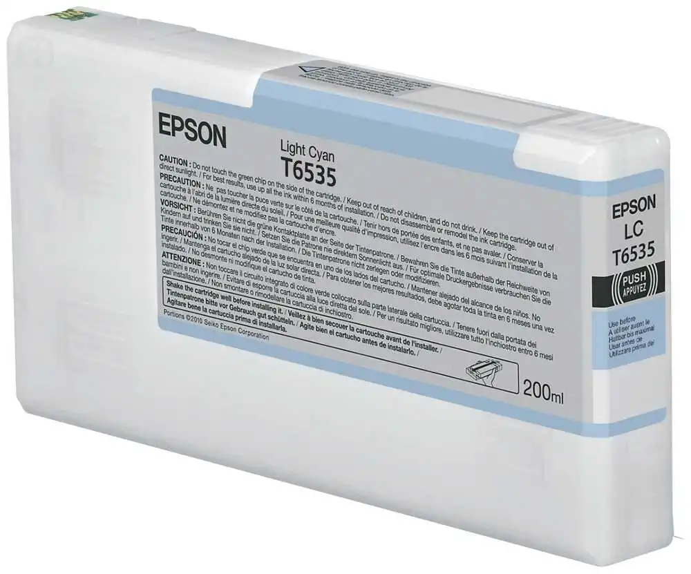 Epson T6535-C13T653500 Açık Mavi Muadil Kartuş