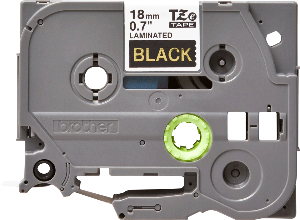 TZe-344 18mm Siyah üzerine Altın Laminasyonlu Etiket 