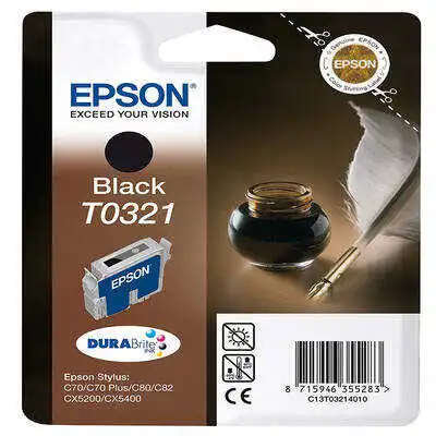Epson T0321-C13T03214020 Siyah Orjinal Kartuş