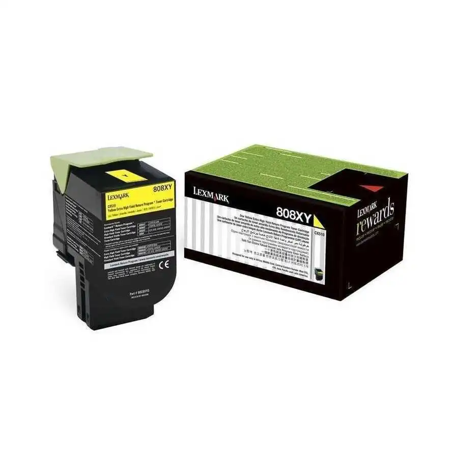Lexmark CX510-80C8XY0 Sarı Orjinal Toner 