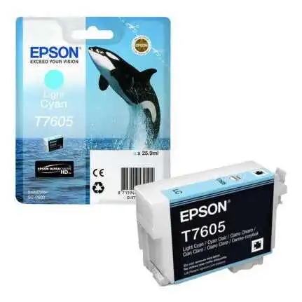 Epson T7605-C13T76054010 Açık Mavi Orjinal Kartuş
