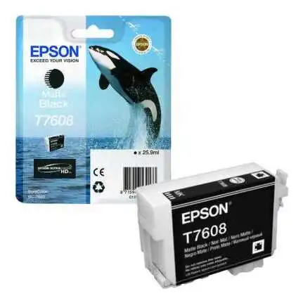 Epson T7608-C13T76084010 Mat Siyah Orjinal Kartuş