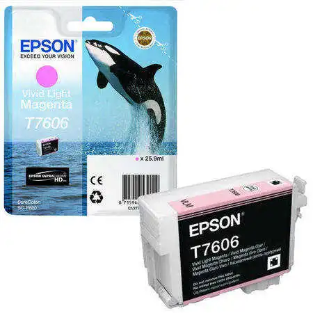 Epson T7606-C13T76064010 Açık Kırmızı Orjinal Kartuş