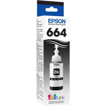 Epson 664 C13T66414A Siyah Orijinal Mürekkep