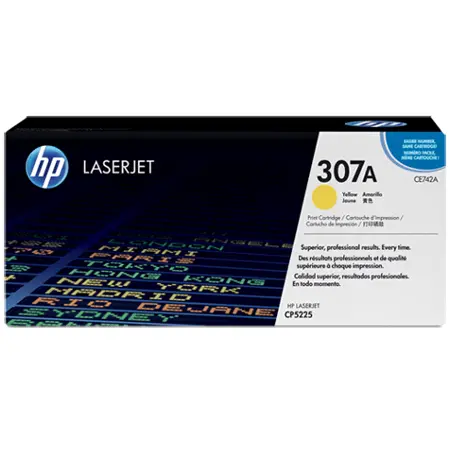 Hp 307A-CE742A Sarı Orjinal Toner
